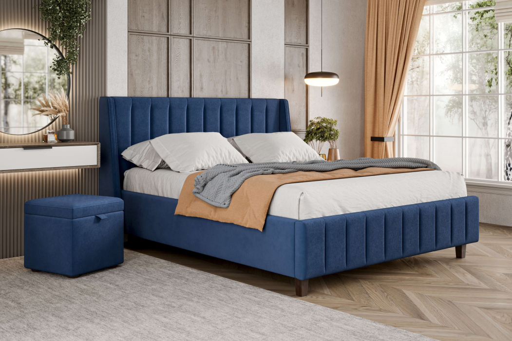 Мягкая кровать, Кровать Милана 1600 с подъёмным механизмом