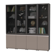 Витрины, Набор шкафов со стеклом Сидней № 18