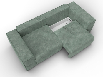 Диван прямой Лига-058 НПБ, велюр BRUT