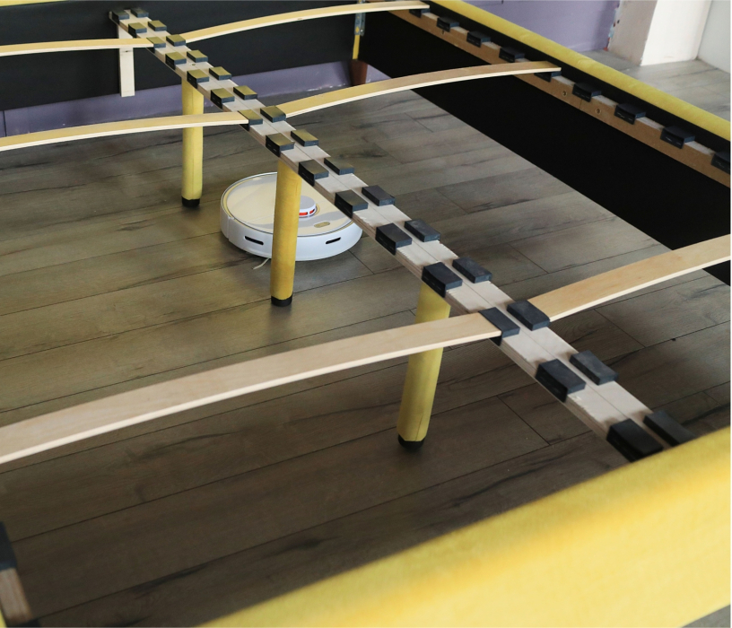 Мягкая кровать, Комплект для сна Monika 1600 c ортопедическим основанием