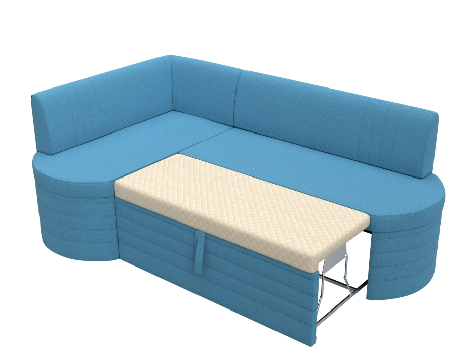 Кухонные уголки, Диван кухонный угловой Токио левый угол, рогожка Амур