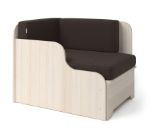 Диваны прямые кухонные, Кушетка детская Мелодия левая, рогожка