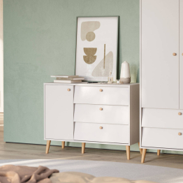 Комод с дверкой и тремя ящиками Афина 4-44901