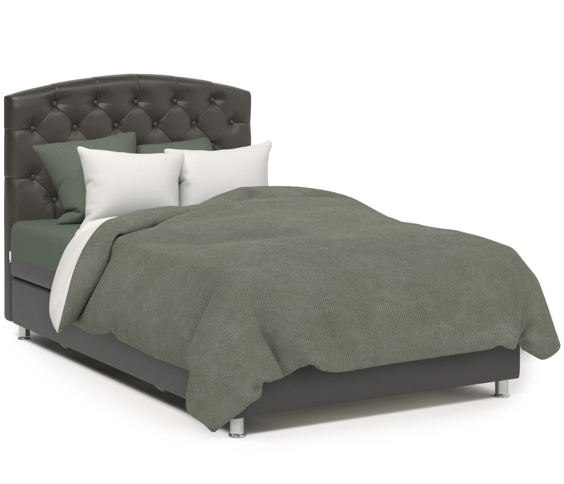 Мягкая кровать, Кровать тахта Премиум 140 с подъемным механизмом, шенилл / экокожа