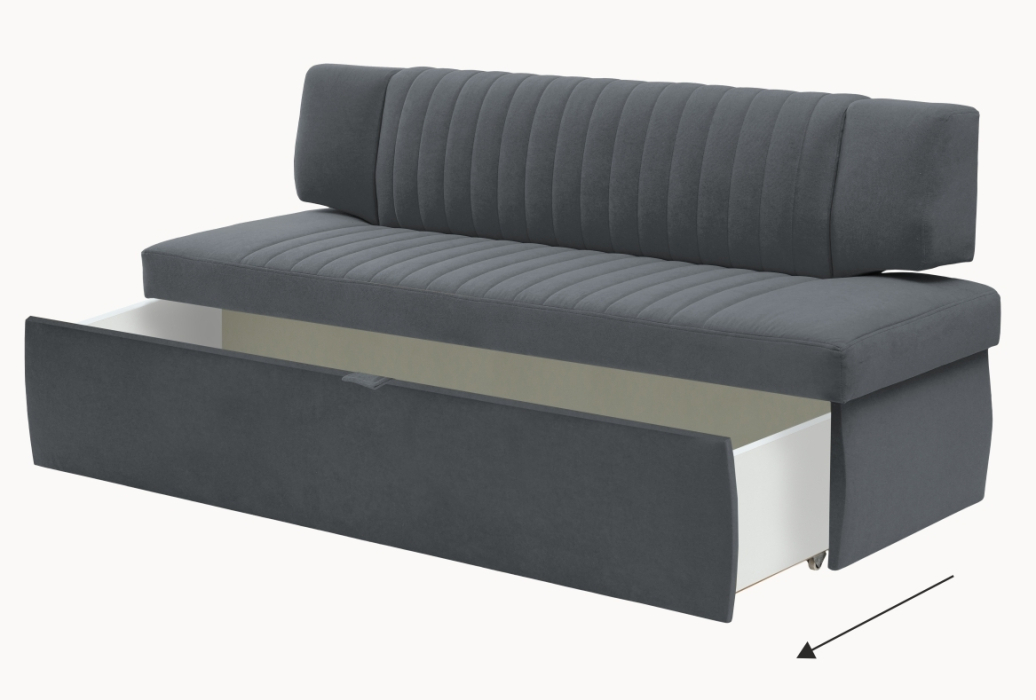 Диваны прямые кухонные, Прямой кухонный диван Аргус 183 ящик