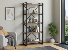 Стеллажи, Стеллаж Айсберг Лофт 80х182-2 черный