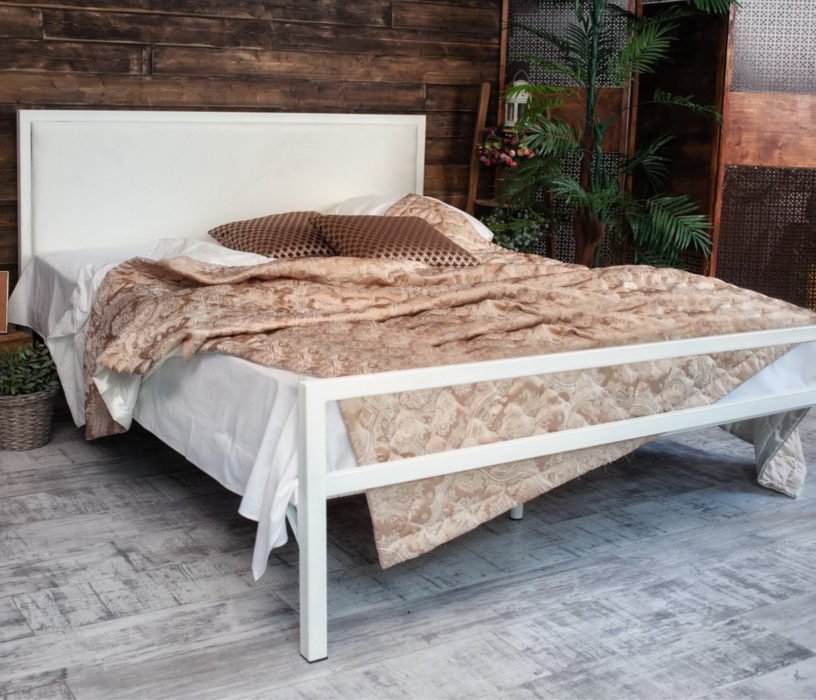 Кровати 90 см, Кровать в стиле лофт Лоренцо 0.9 (Белый)