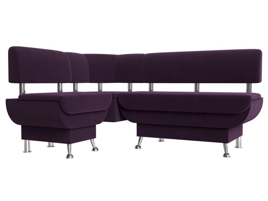 Кухонные уголки, Кухонный угловой диван Альфа левый угол, велюр