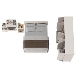 Стильная мебель в спальню Афина со спальным местом на 1600