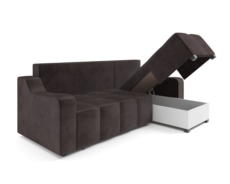 Диваны угловые в гостиную, Диван угловой Берн (Бархат)