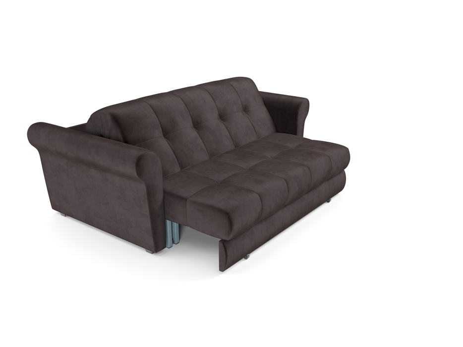 Диваны с ящиком для белья, Диван аккордеон Гранд НПБ 180х200 Бархат