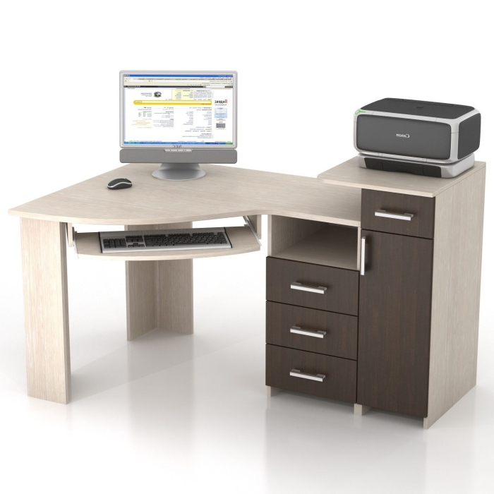 Письменные столы, Угловой Компьютерный Стол Кс-16У Сапсан правый