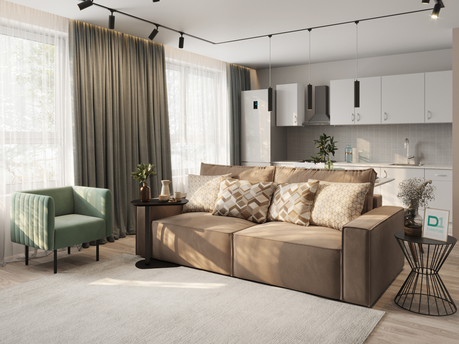 Кресло для отдыха, Кресло тканевое Рио, велюр