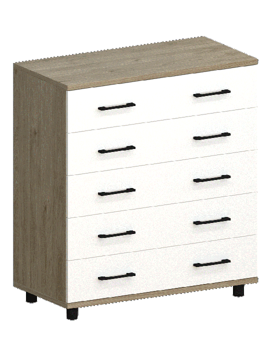 Комоды, Модульная система Грейс Комод КМ-5021  Гикори Джексон Светлый