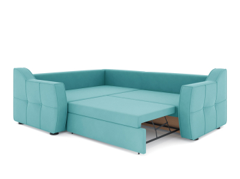 Диван-кровать угловой Френсис дельфин, велюр