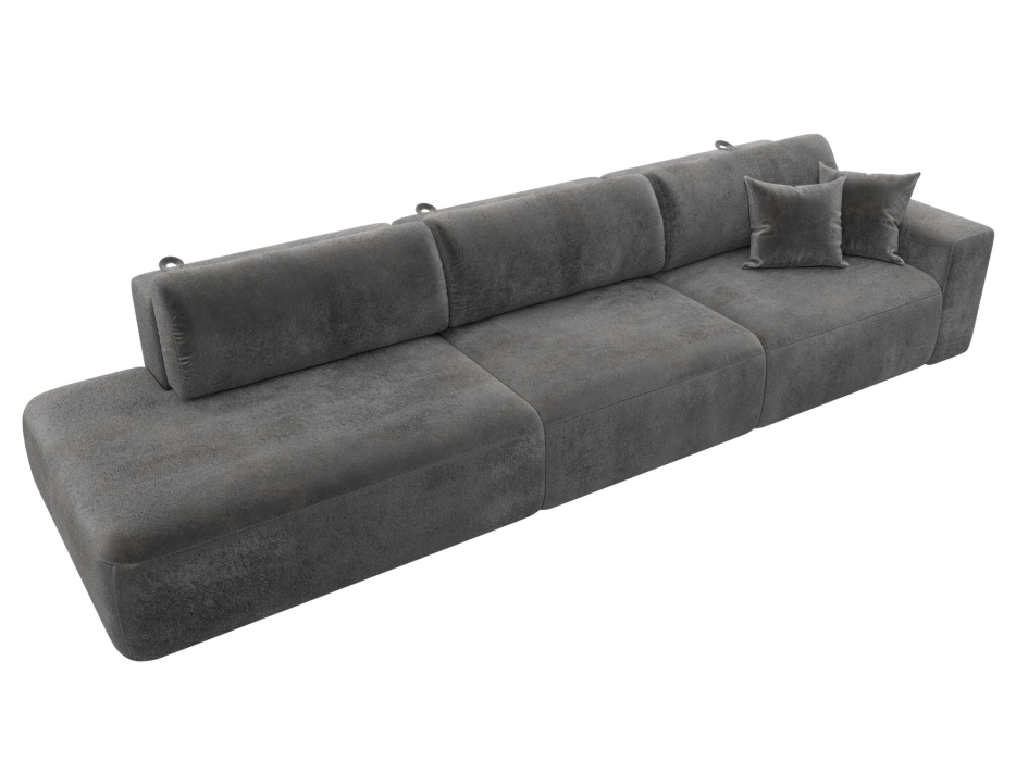 Диваны еврокнижки, Диван прямой Лига-036 НПБ Модерн Лонг подлокотник справа, велюр TOWER