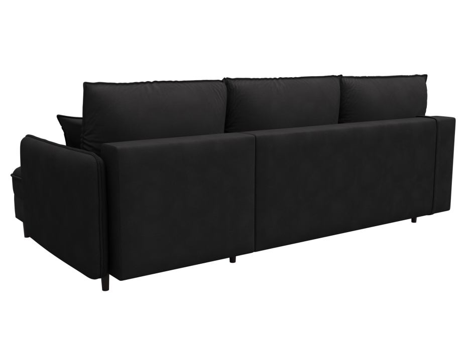 Диваны угловые в гостиную, Диван угловой Лига-064 НПБ угол универсальный, замша JOLY