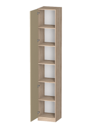 Распашной шкаф Лайф с полками 40*40*240 Дуб сонома