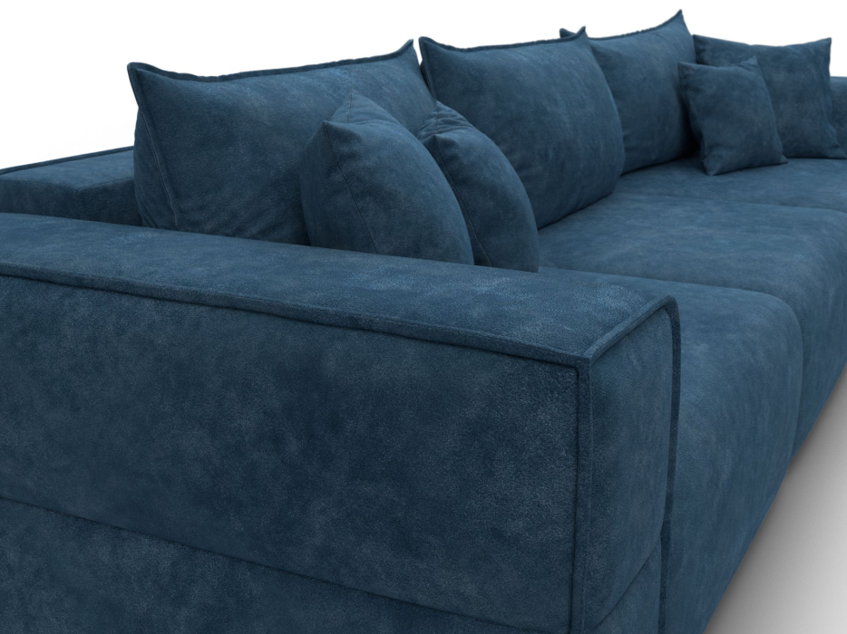 Диваны еврокнижки, Диван прямой Лига-058 НПБ Лонг, велюр BRUT