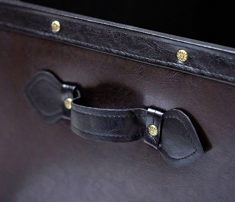 Банкетка в прихожую, Банкетка с ремнями размер S