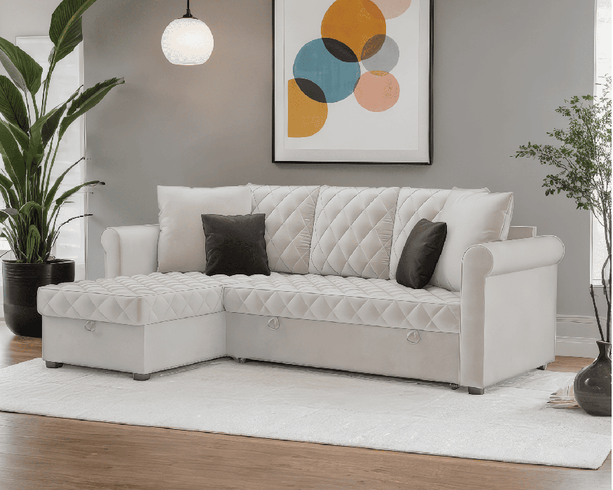 Диваны угловые в гостиную, Диван угловой Берлин (Бархат)