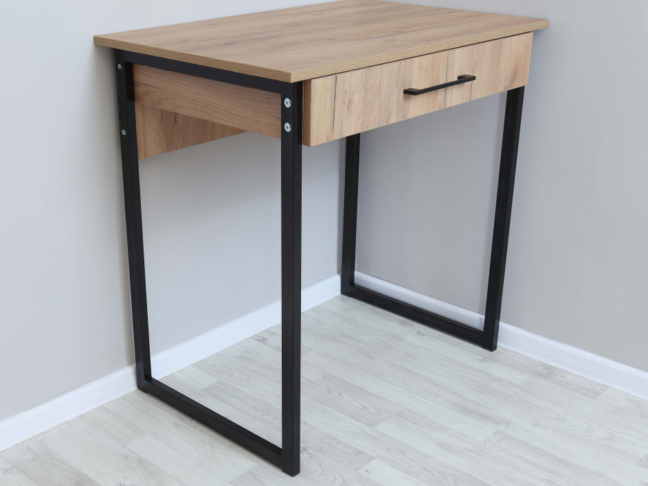 Прямые, Стол письменный с ящиком на металлокаркасе