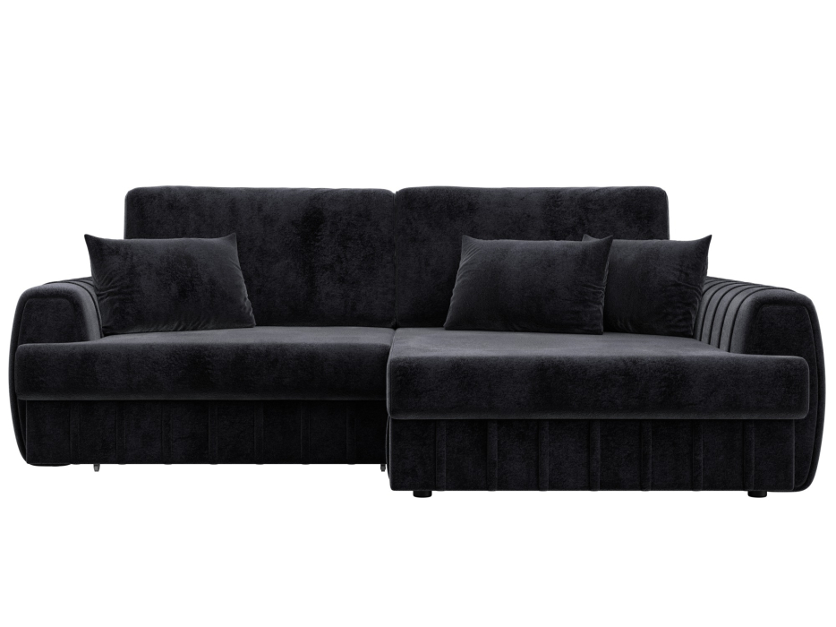 Диваны угловые в гостиную, Диван угловой Лига-057 НПБ угол правый, велюр TOWER