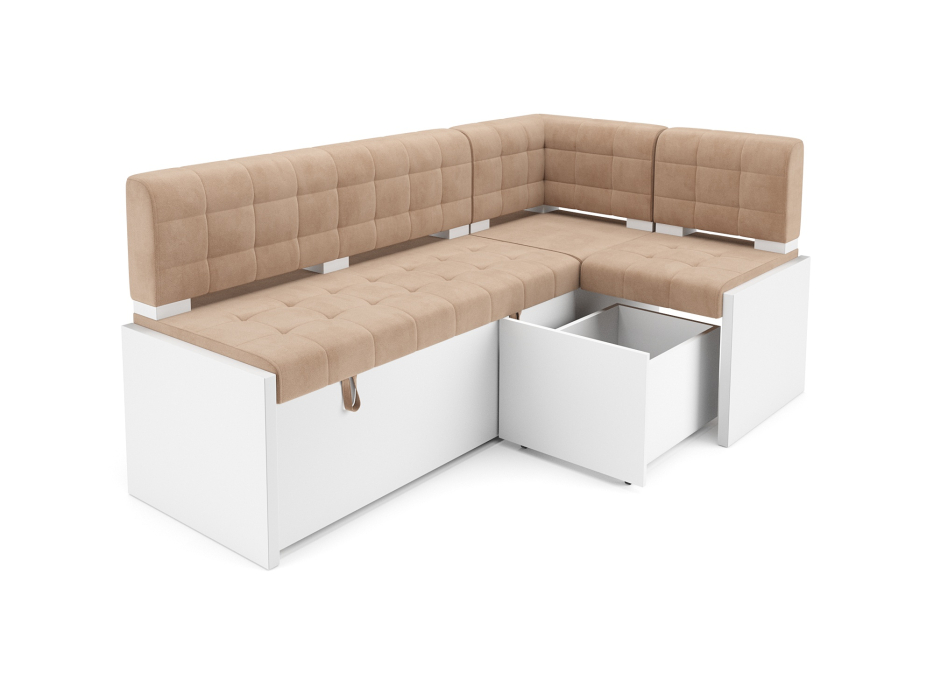 Кухонные уголки, Диван угловой кухонный Ганновер (Велюр) 205х82х130 см