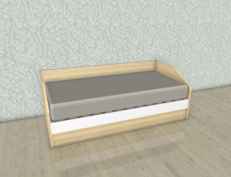 Кровати 90х190, Модульная система Карина Кровать КР-118 Ясень Асахи