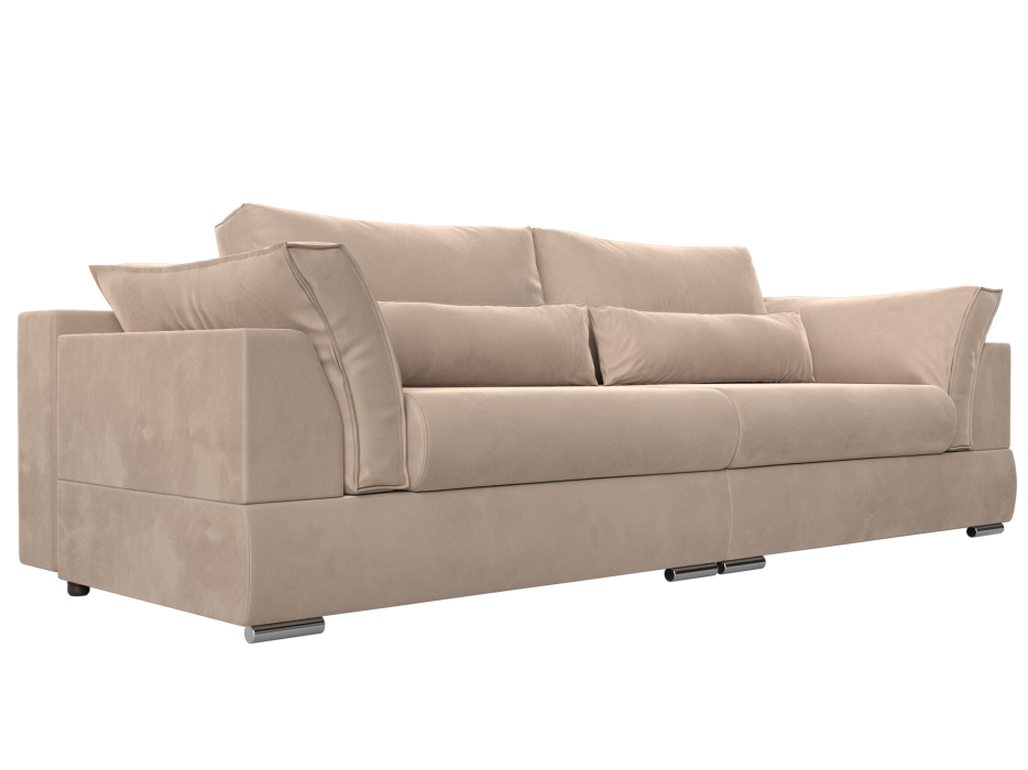 Диваны с ящиком для белья, Прямой диван Пекин, велюр