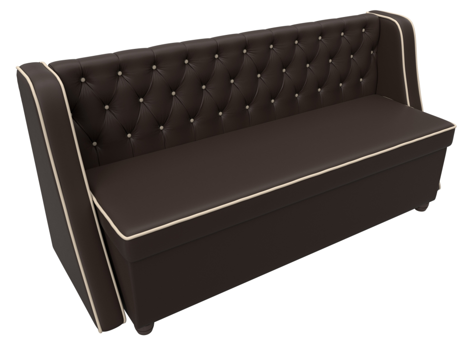 Диваны прямые кухонные, Кухонный прямой диван Лофт, экокожа