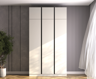 Спальня Букле Шкаф 3-дв (штанга+полки) *антресоль 450мм