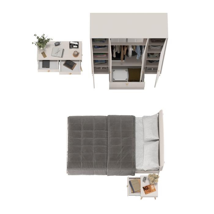 Спальные гарнитуры, Спальня Афина Сп-33 спальное место 1200х2000 мм