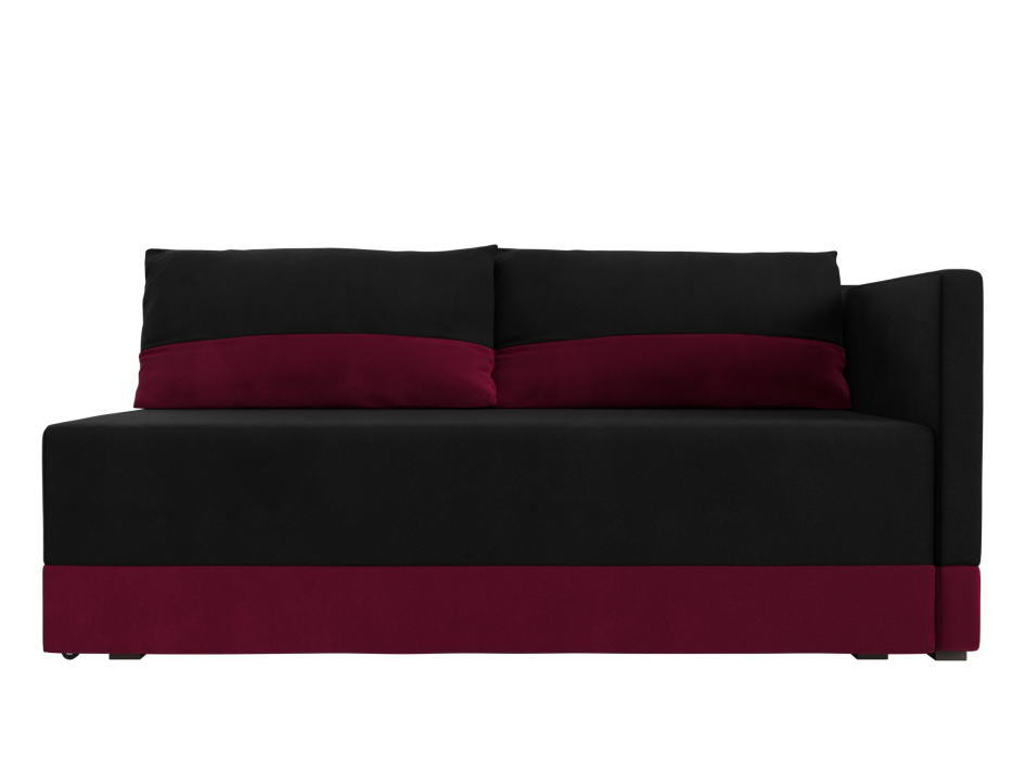 Кушетка диван, Кушетка Никас правая, микровельвет