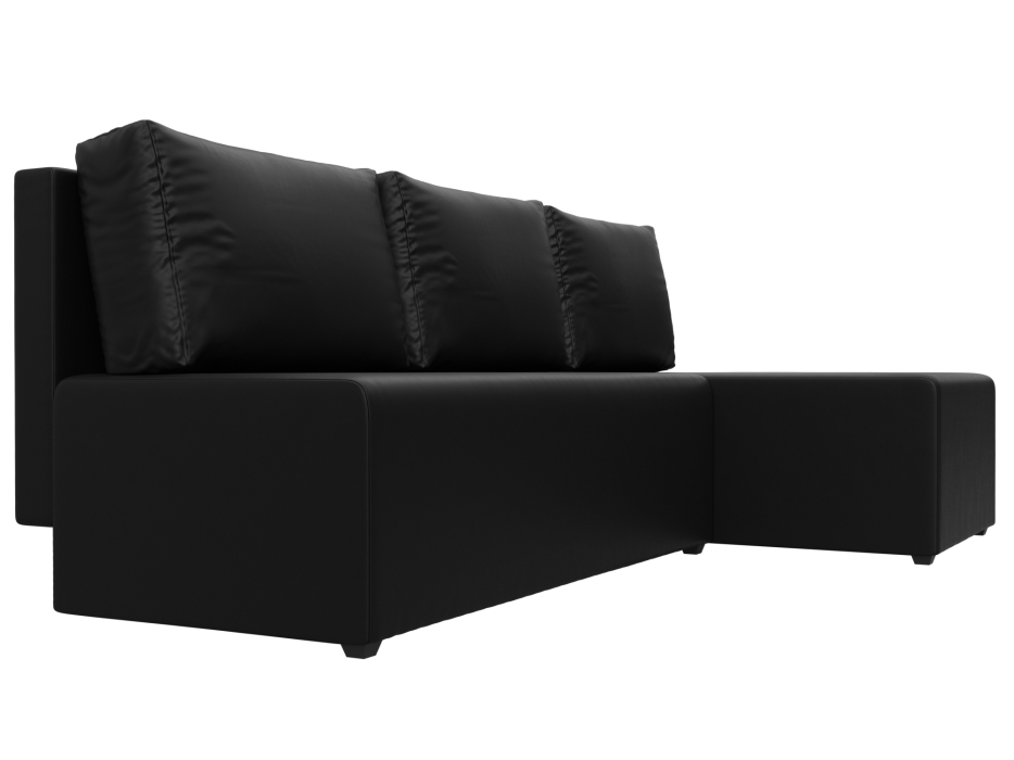 Диваны угловые в гостиную, Угловой диван Поло правый угол, экокожа