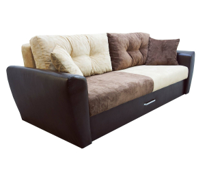 Диван-кровать еврокнижка Амстердам люкс,150, велюр/экокожа