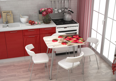 Стол Клубника Фотопечать