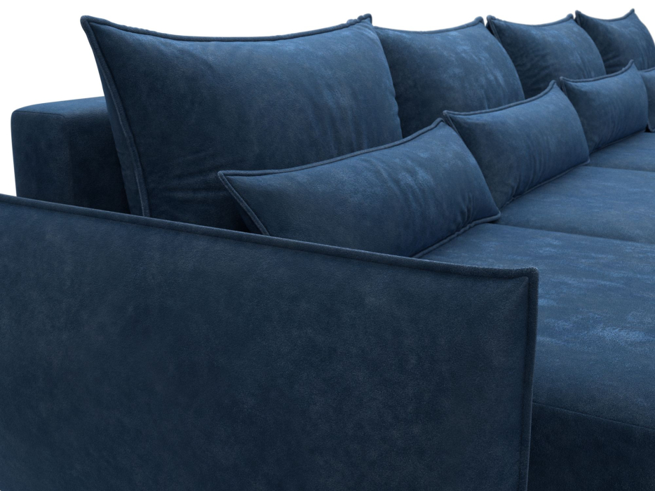 Диваны еврокнижки, Диван П-образный Лига-051 НПБ Лонг, велюр BRUT