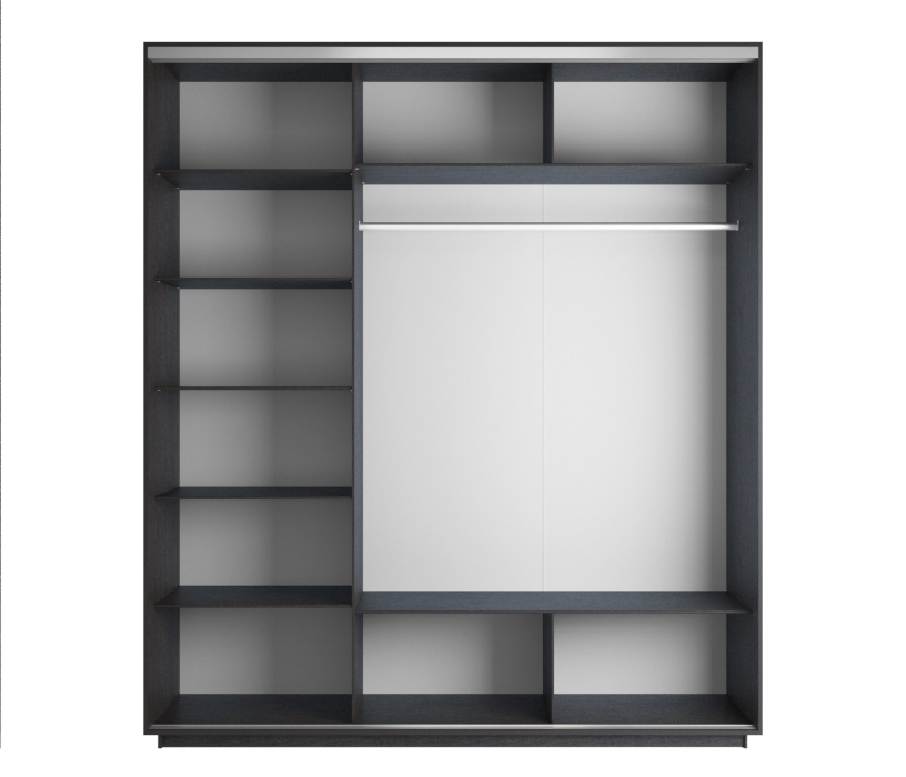 Шкафы-купе, Шкаф-купе Экспресс Экспенс трио 2200 x 2100 x 600