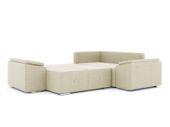 Диван-кровать угловой Хавьер 1 ПБ еврокнижка, рогожка Люкс