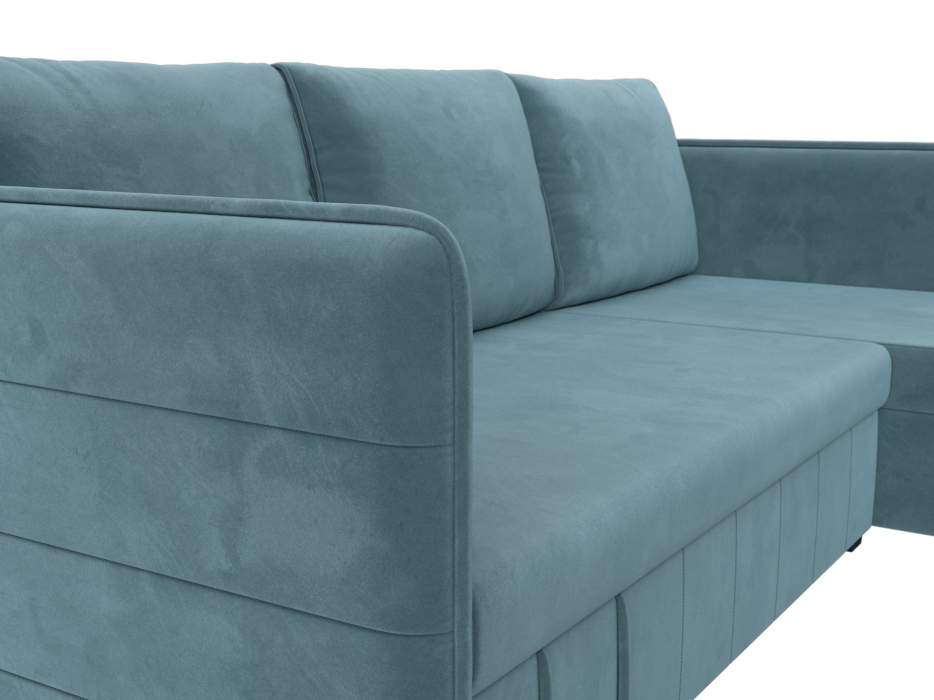 Диваны угловые в гостиную, Диван угловой Слим универсальный угол, велюр