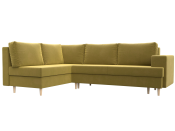 Диван угловой Сильвана левый угол, микровельвет