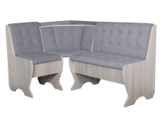 Кухонные уголки, Кухонный уголок Стиль 1Л Ясень шимо светлый / велюр