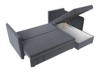 Диван угловой Слим универсальный угол, велюр