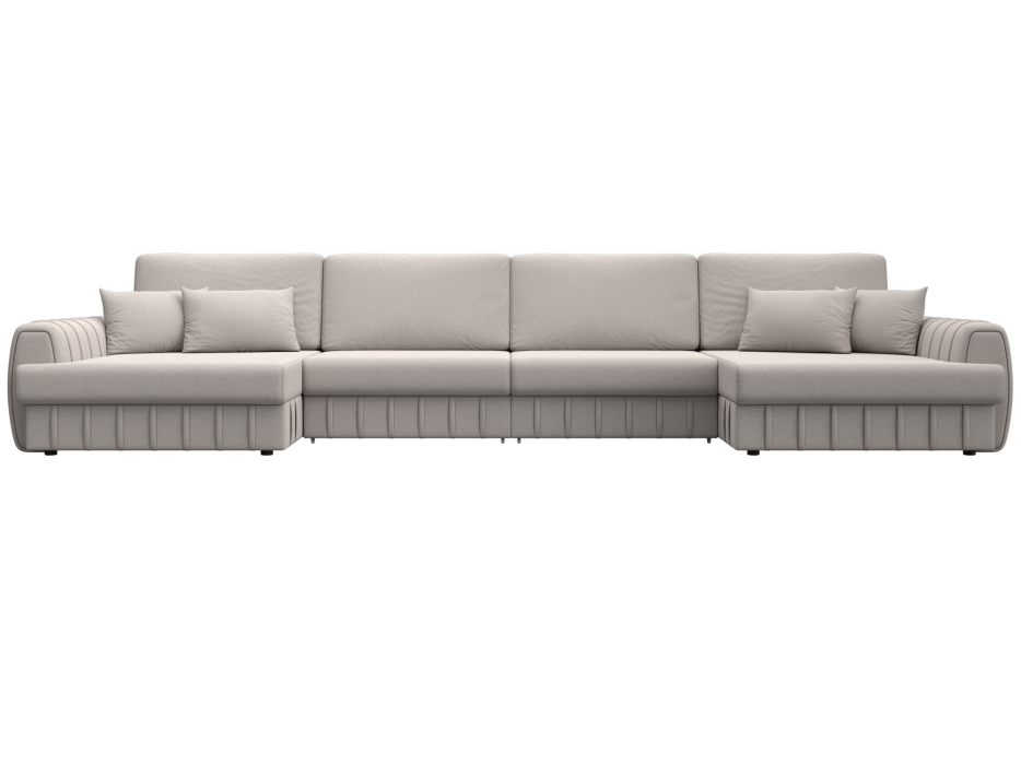 Диваны угловые в гостиную, Диван П-образный Лига-057 НПБ Лонг, замша JOLY