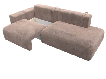 Диван прямой Лига-036 НПБ Модерн подлокотник слева, велюр TOWER