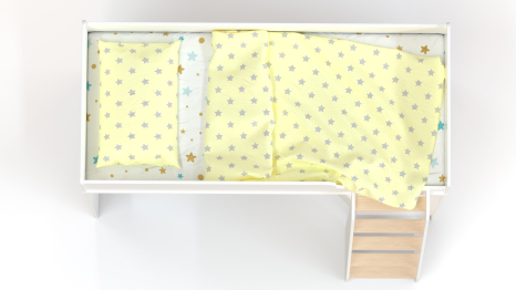 Кровать-чердак с угловым шкафом Ridgimmi 2.2