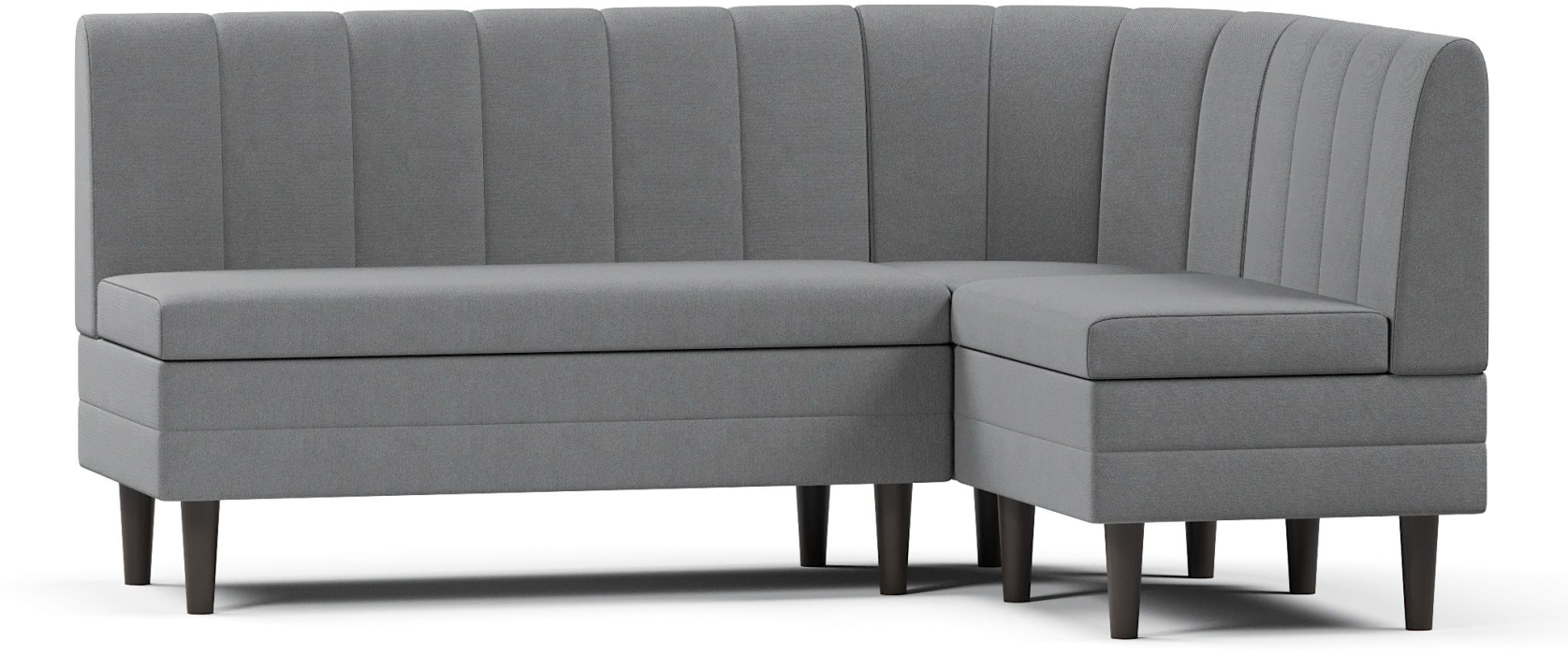 Диваны угловые, Кухонный угловой нераскладной диван Кетла, велюр