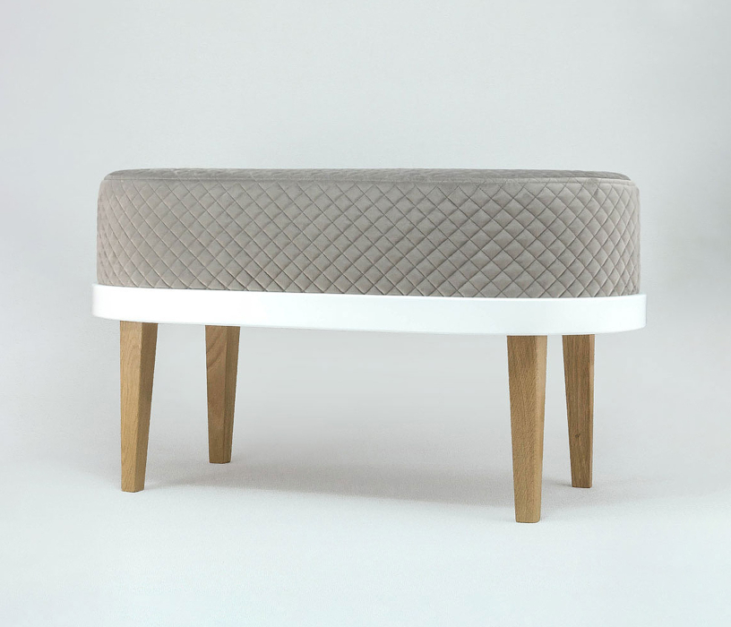 Банкетки, Банкетка Quinn W, съемный чехол, велюр (стёганый)