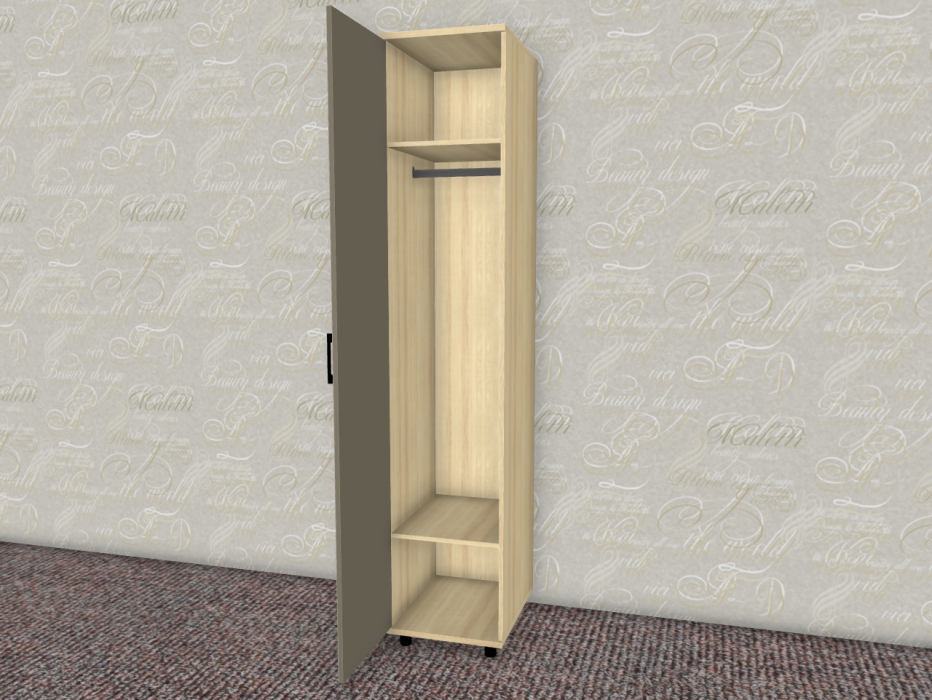 Шкафы одностворчатые, Модульная система Грейс Шкаф ШК-5027  Ясень Асахи